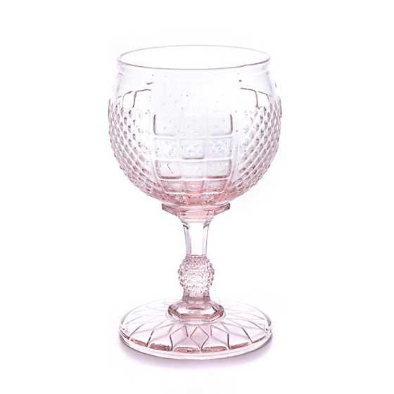 MacKenzie-Childs | Coquette Goblet - Pink | MacKenzie-Childs