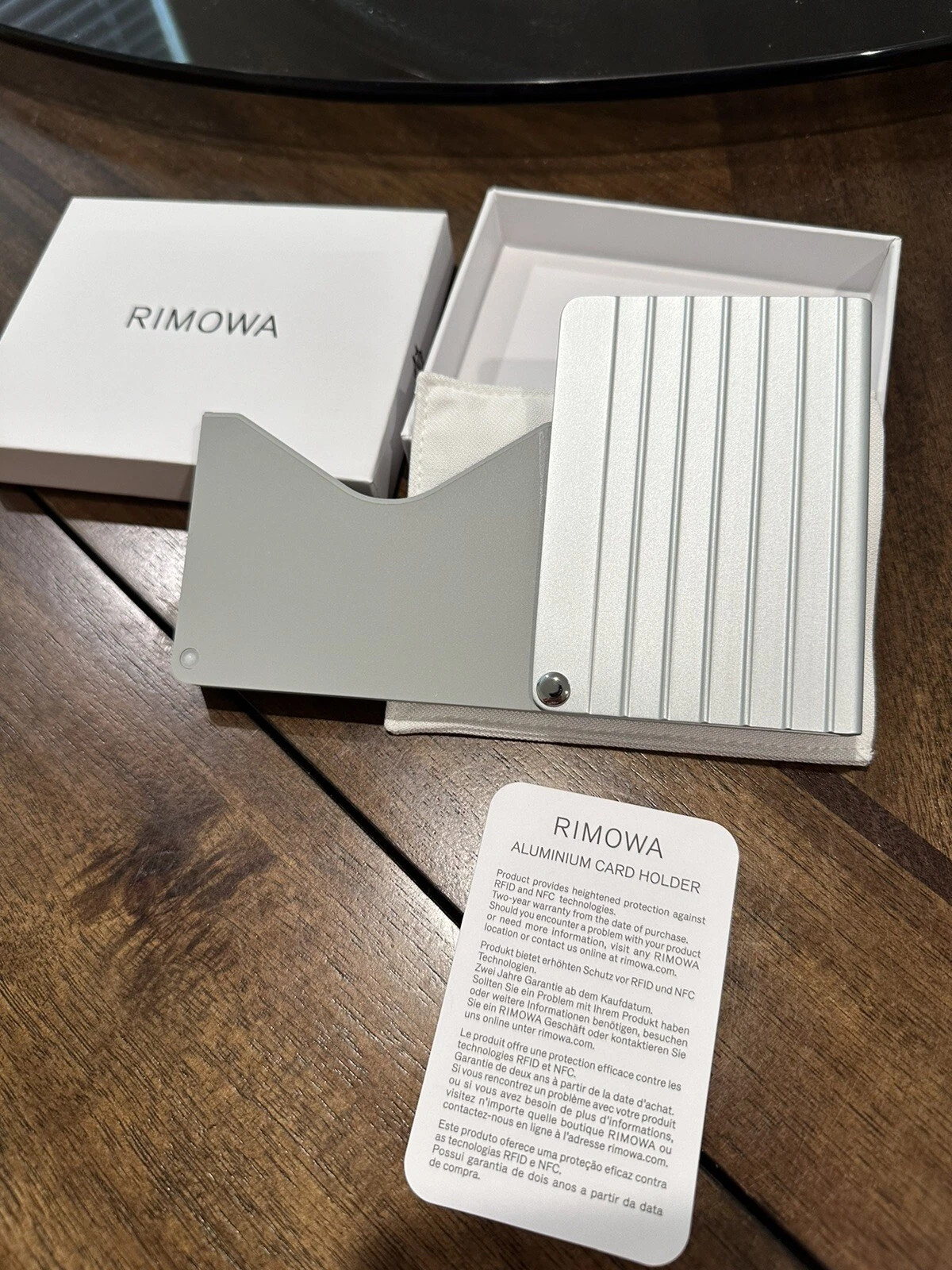Rimowa Card Holder - Silver Color | eBay US