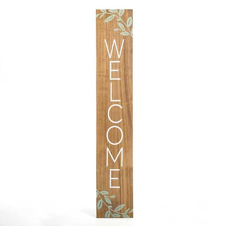 New! Welcome Greenery Porch Board | Kirkland's Home