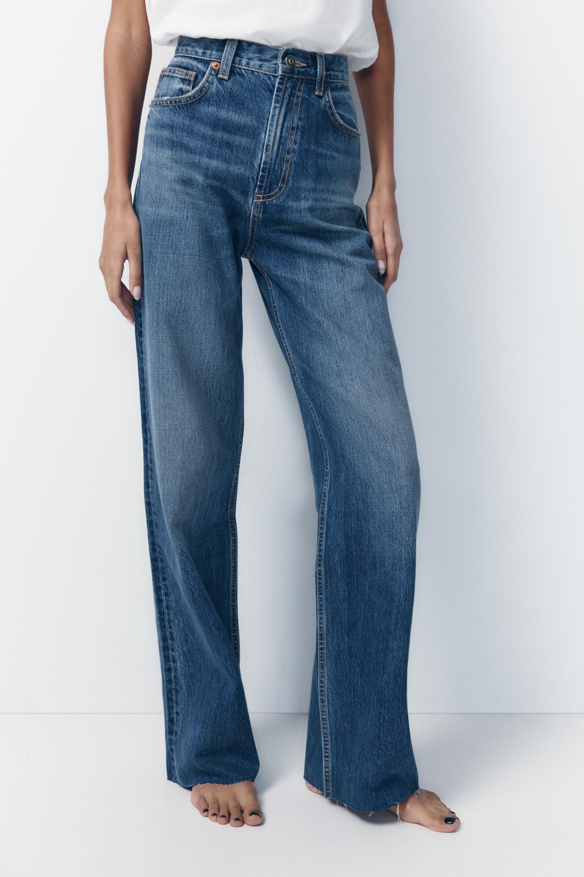 TRF HIGH RISE WIDE LEG JEANS | Zara US