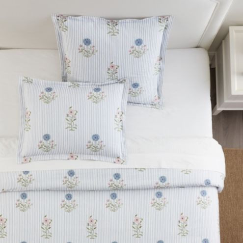 Essie Floral Pinstripe Sham | Ballard Designs, Inc.