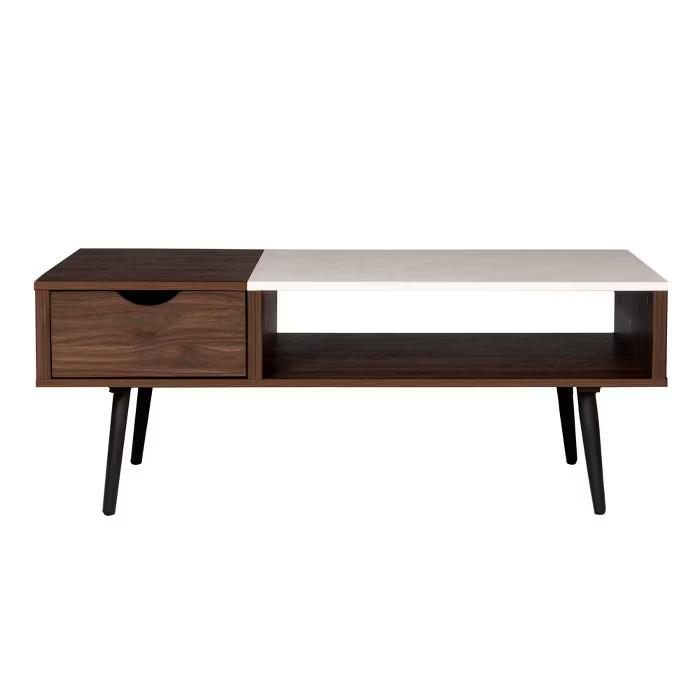Tapered Leg Mid Century Modern Storage Coffee Table - Saracina Home | Target