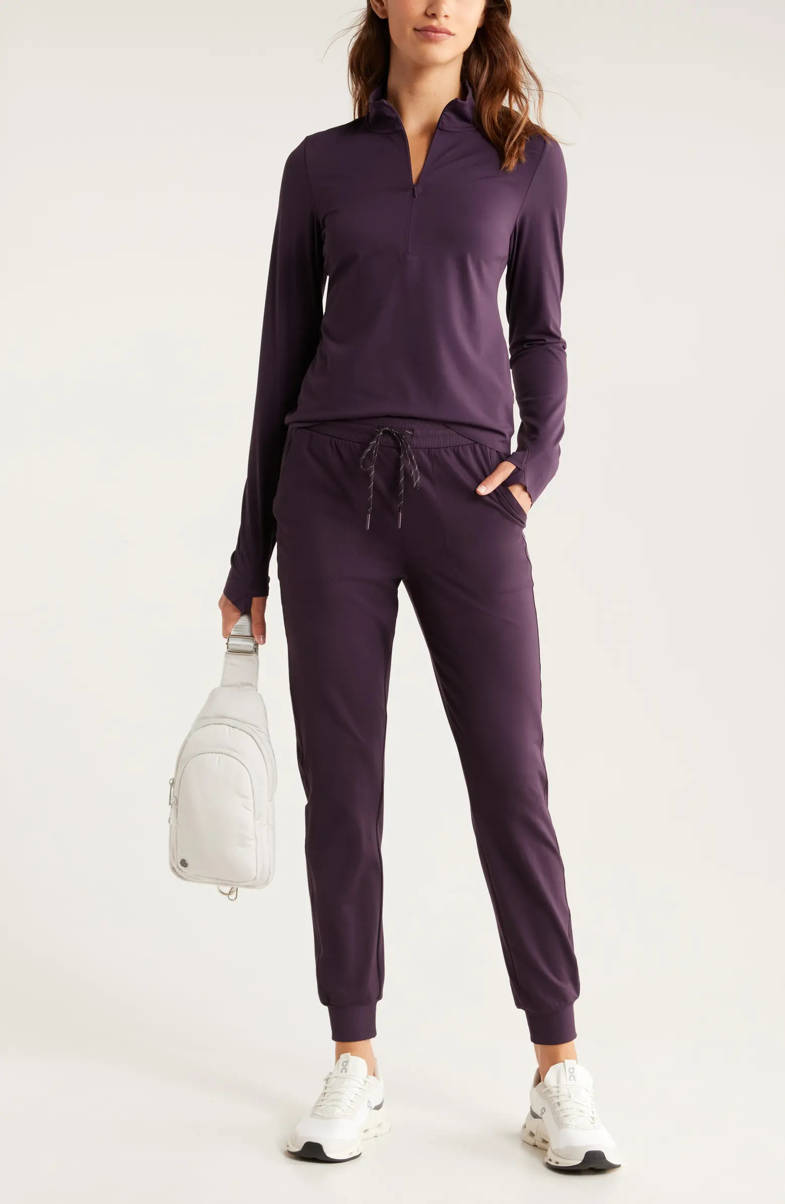 Zella Luxe Lite Half Zip Performance Top | Nordstrom | Nordstrom