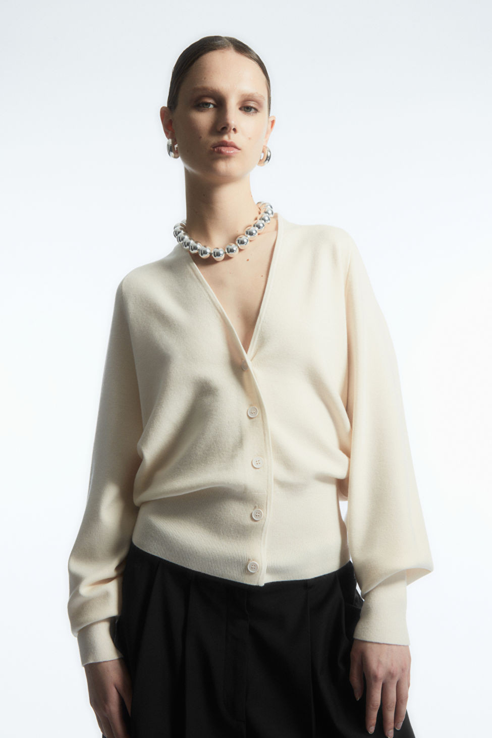 WAISTED V-NECK CARDIGAN | COS (US)