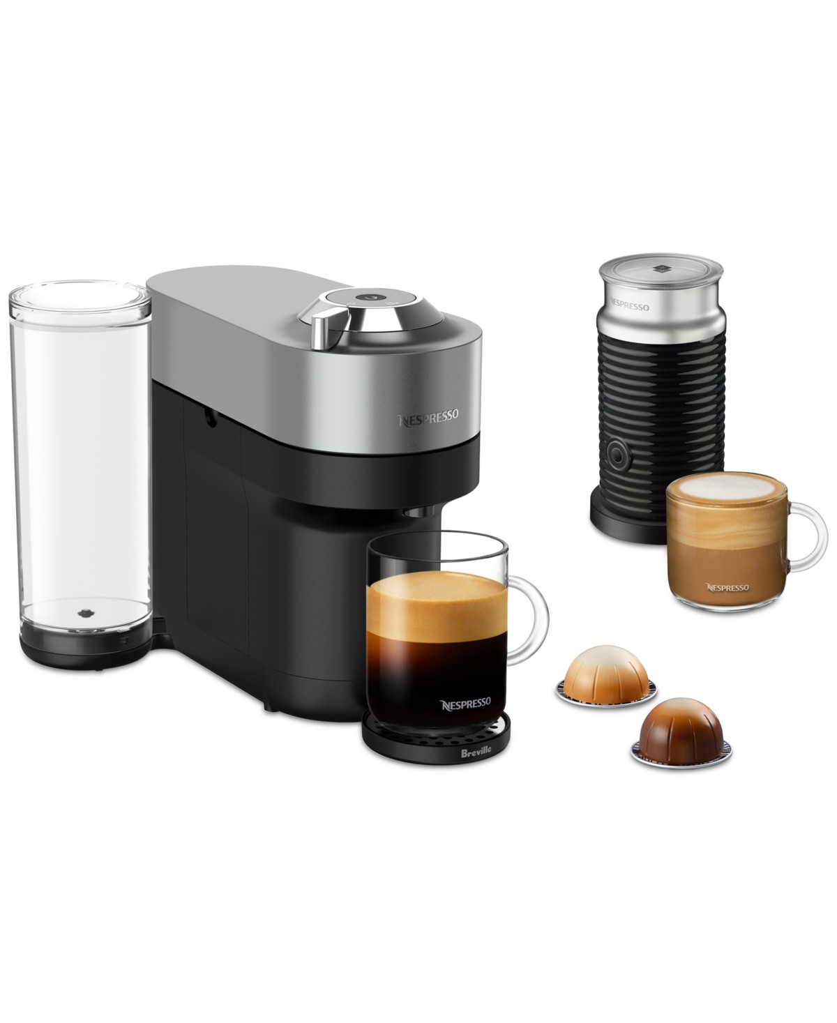 Nespresso Vertuo Pop+ Deluxe Espresso Bundle by Breville - Titan | Macy's