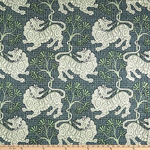 P Kaufmann Lion Dance Canvas Indigo, Fabric by the Yard | Amazon (US)