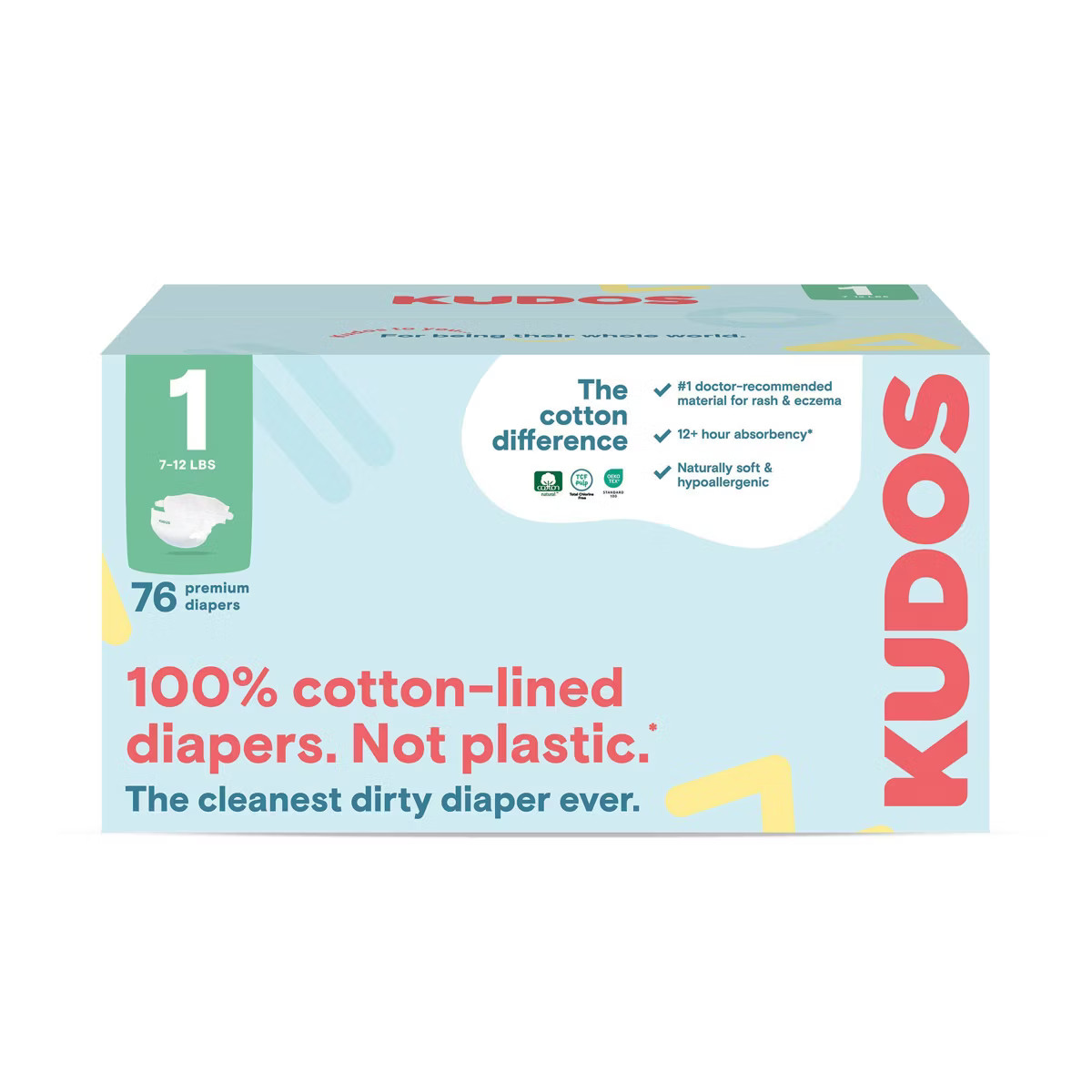Kudos Chlorine Free Cotton-Lined Disposable Diapers | Target