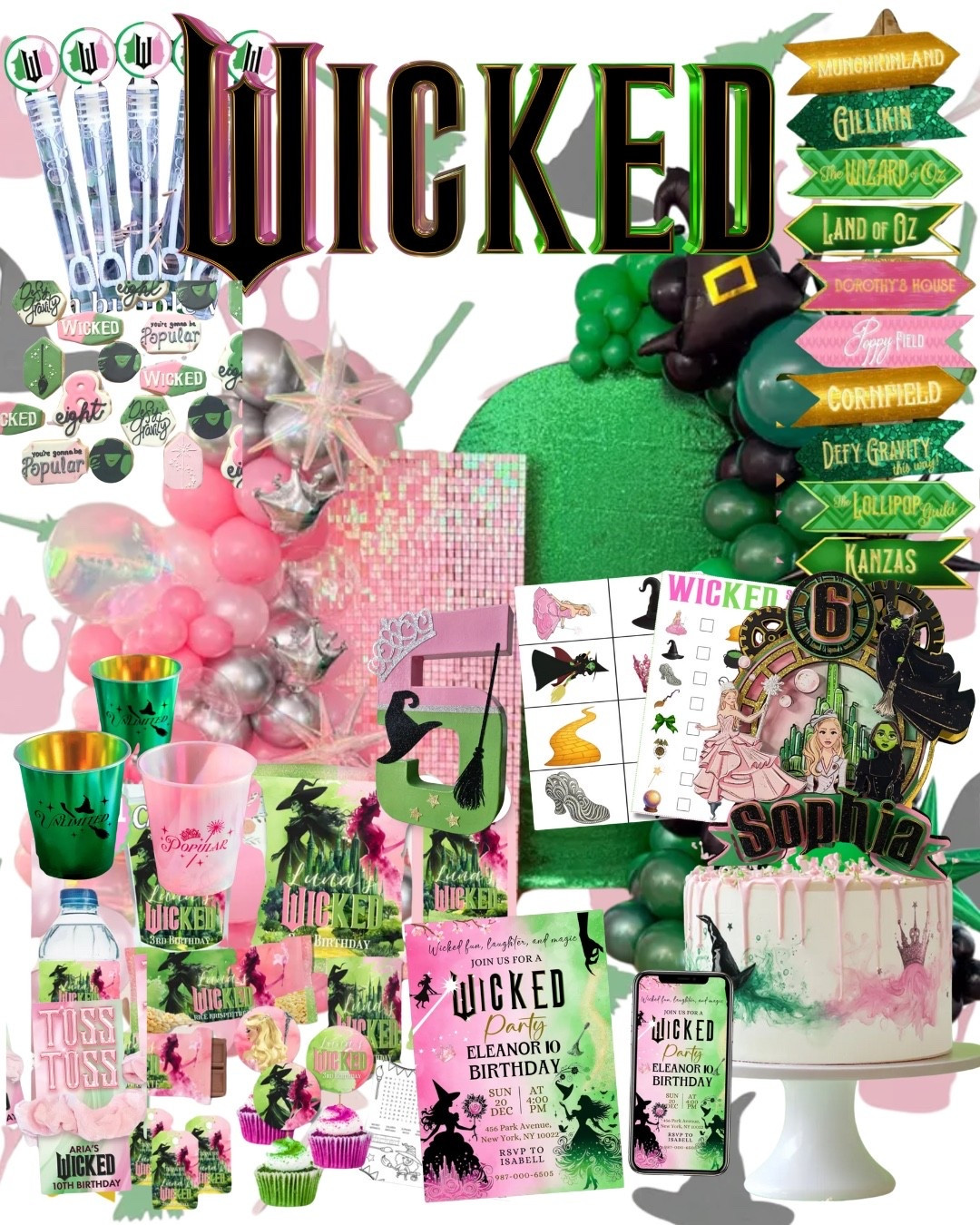 Wicked birthday party theme Glinda birthday party kids birthday party decorations 

#LTKParties #LTKKids #LTKFamily