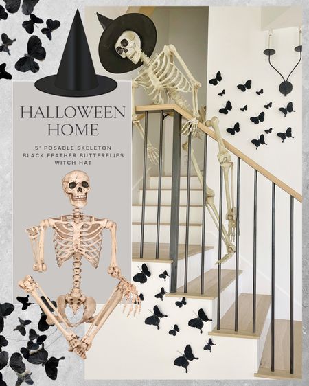 HALLOWEEN \ staircase decor!

Amazon 
Skeleton
Butterfly 
Home

#LTKunder50 #LTKSeasonal #LTKhome