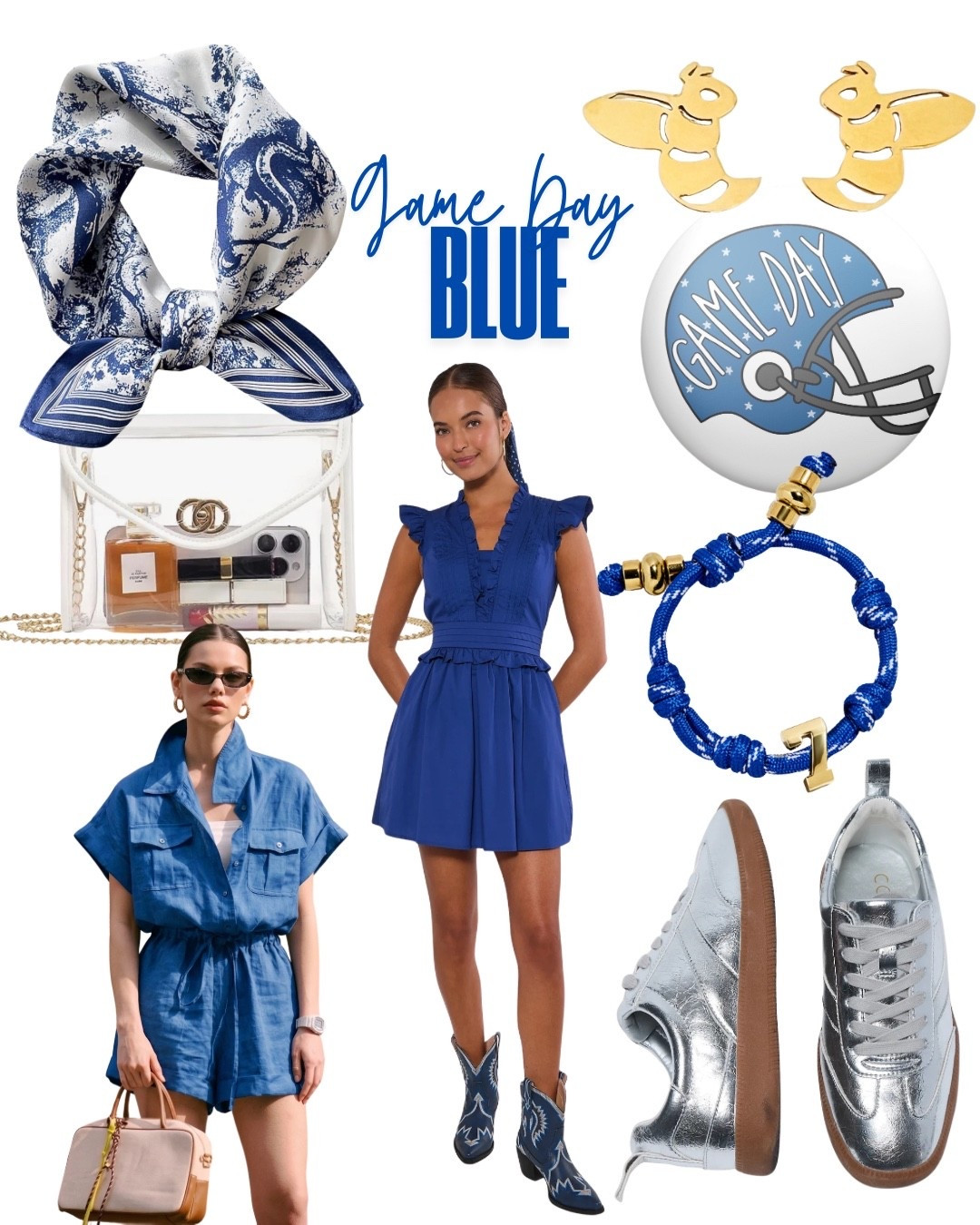 Blue Game Day OOTD

#LTKootd