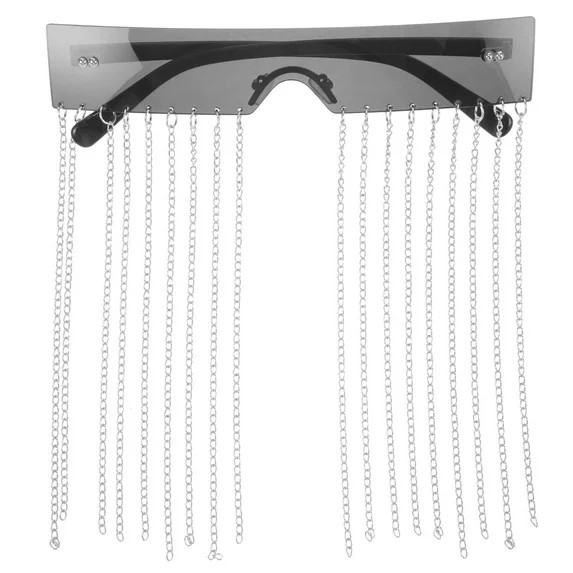 OUNONA Female Sparkling Party Sunglass Eyewear Fake Diamonds Tassel Party Sunglass | Walmart (US)