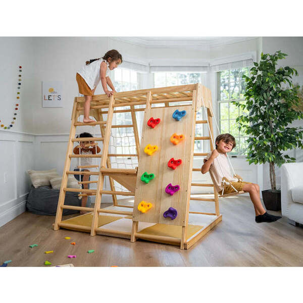 Magnolia - Real Wood 7-in-1 Playset, Natural | Maisonette