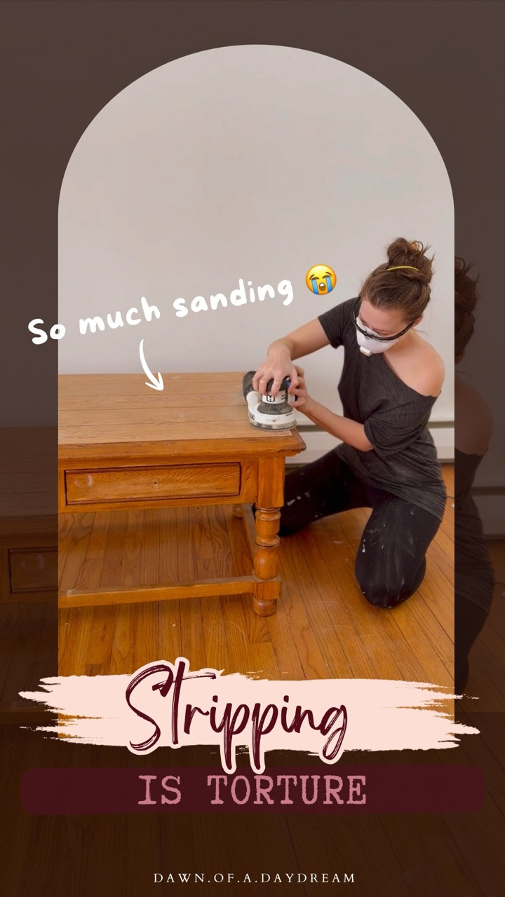 Maybe now you understand why furniture flippers love paint so much … stripping a whole piece is tedious ! 🫠

No? Still team wood? That’s ok, I get it. 😅

Anywhhooo the sanding is FINALLY done and it’s time for stain! 🥲 What color would you stain this piece ?? I’m thinking walnut 👀

🔗If you want the link to all my favorite stripping supplies comment “DIY” and I’ll see them your way! ☺️

............................................................................ 

Old house, big dreams and a girl with zero experience figuring it out as she goes! 
This isn’t an expert DIY account. It’s a “you’ve got this too” kind of space 🫶
Follow along and let’s learn together! 💗

🎥 Want more than the pretty before and after? Stories are the heart of the project , unfiltered + in-progress
💌 It’s official: our cozy corner of the internet is open! Swing by the website , I’d love to see you there.

............................................................................

#FurnitureFlip #WoodFurnitureRestore #DIYFurnitureMakeover #FurnitureRestoration #DIYForBeginners
stripping and sanding wood furniture DIY | restoring old wood furniture step by step | furniture refinishing and staining process | DIY furniture flip from paint to natural wood | sanding furniture before staining tips | beginner furniture restoration project | choosing wood stain colors for furniture | refinishing vintage furniture at home | furniture makeover journey | restoring wood furniture with stain