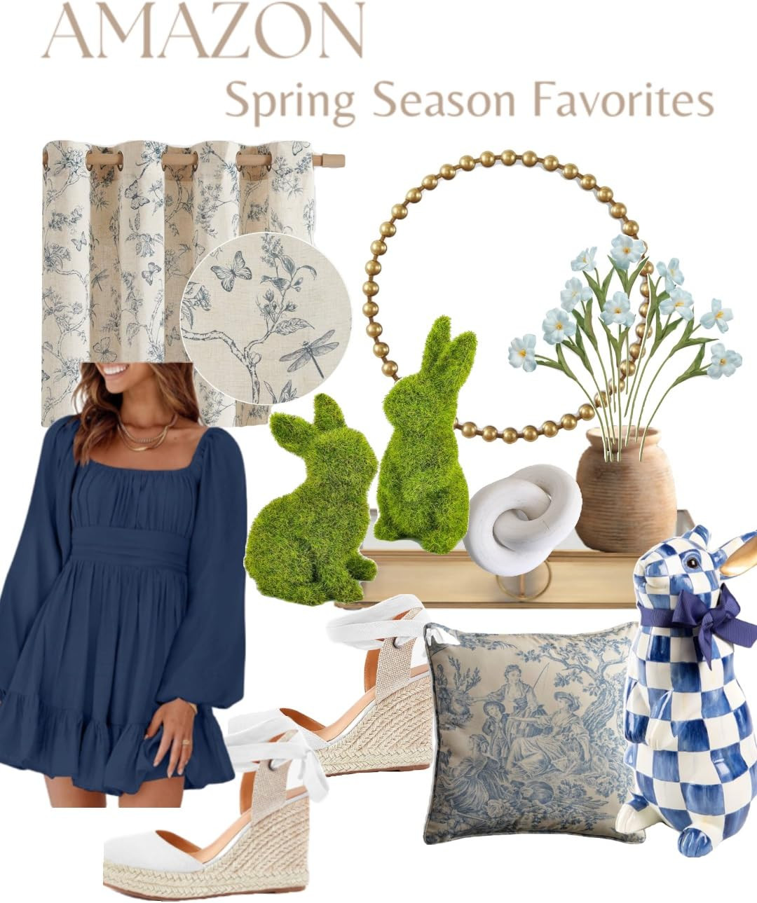 Louiesya Artificial Flowers Silk Hydrangea Flowers with 5 Big Heads Fake Flower Bunch Bouquet for Home Wedding Party Decor DIY (Sky Blue) | Amazon (US)