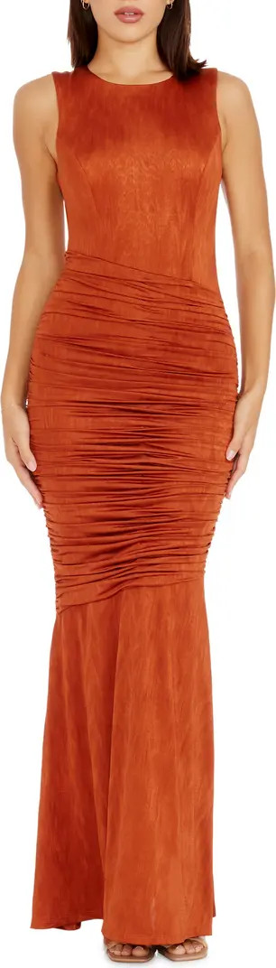 Violetta Ruched Sleeveless Gown | Nordstrom