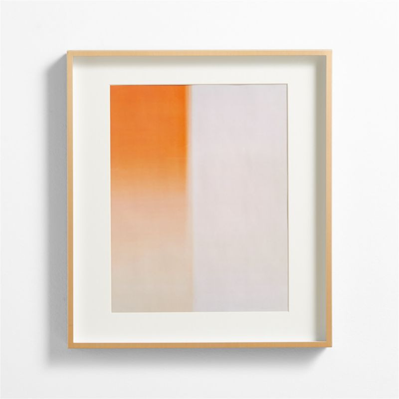 Brushed Brass 11x14 Wall Picture Frame + Reviews | Crate & Barrel | Crate & Barrel