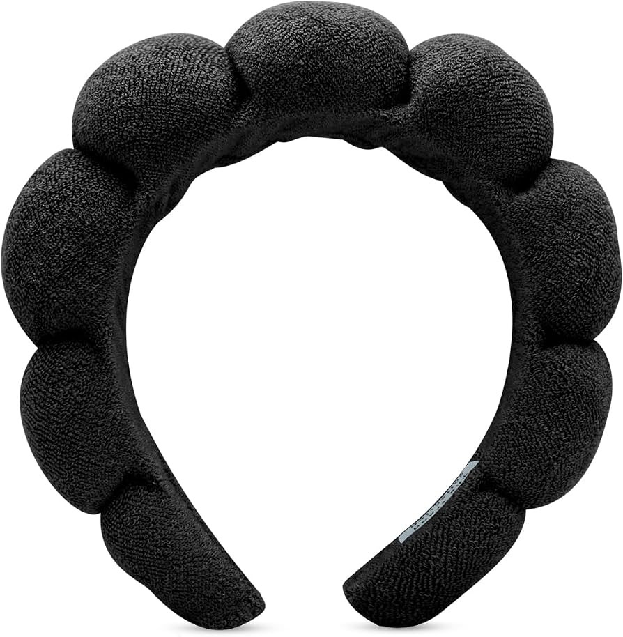 Spa Headband for Washing Face, Makeup, Facial and Skincare. Bubble Skin Care Head Band. Puffy Ter... | Amazon (US)