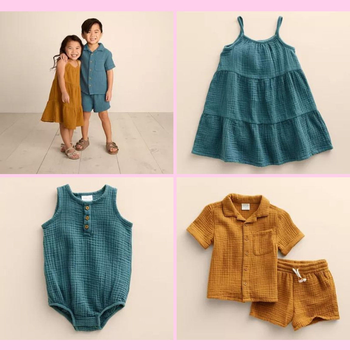 Kohls Little Co gauze matching outfits baby, toddler, kids

#LTKkids #LTKfamily #LTKbaby