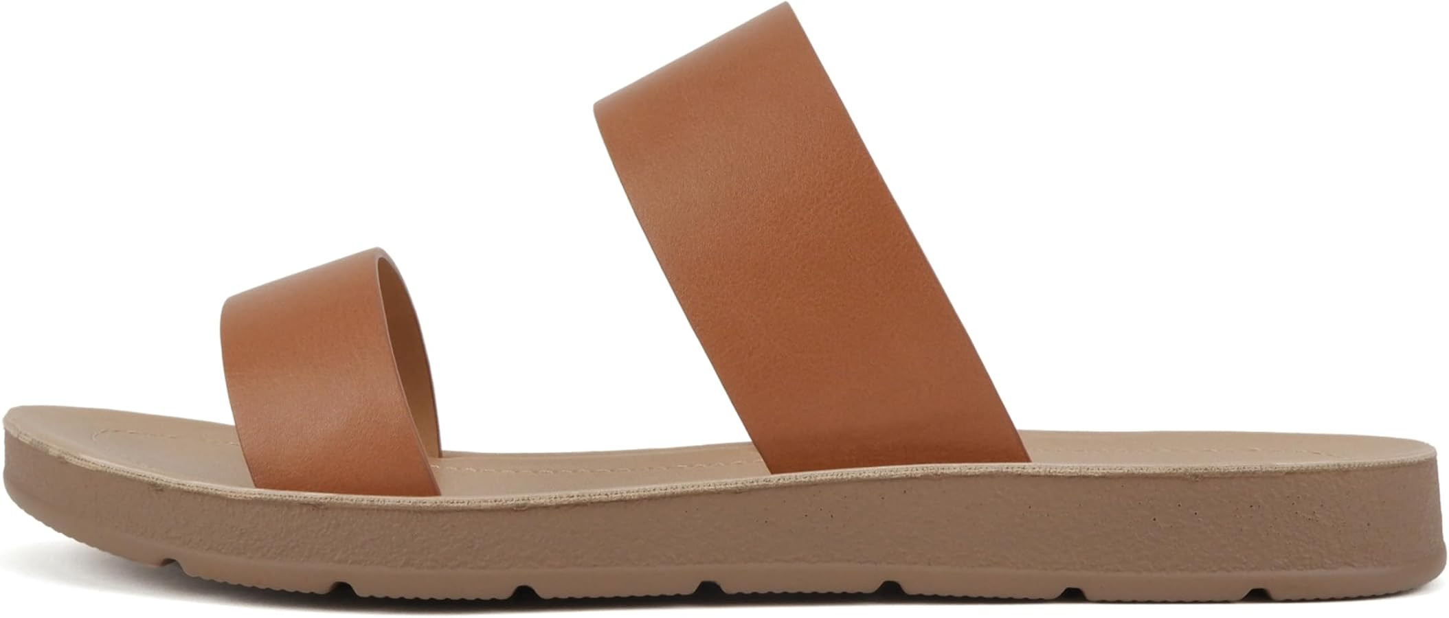 Soda Shoes Women Flip Flops Flat Beach Sandals Slides Double Straps OCCUPY-S | Amazon (US)
