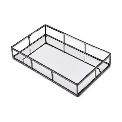 Hub Styler Metal Decorative Tray Mirror Black No Size | Target