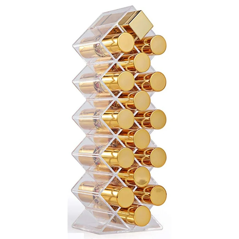 Babezdog 1-Pack Fish Shape Lipstick Organizer Tower, Lip Gloss Storage Holder Stand for 16 Lip St... | Walmart (US)