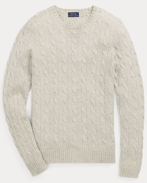 Cable-Knit Cashmere Sweater The Tompkins Skinny Crop | Ralph Lauren (US)
