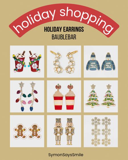holiday shopping / holiday accessories/ earrings / jewelry / dangle earrings 

#LTKHoliday #LTKSeasonal #LTKGiftGuide