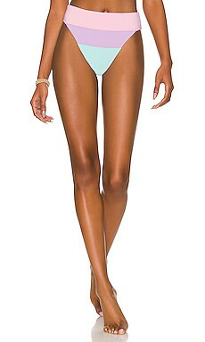 BEACH RIOT Alexis Bikini Bottom in Pastel Color Block from Revolve.com | Revolve Clothing (Global)