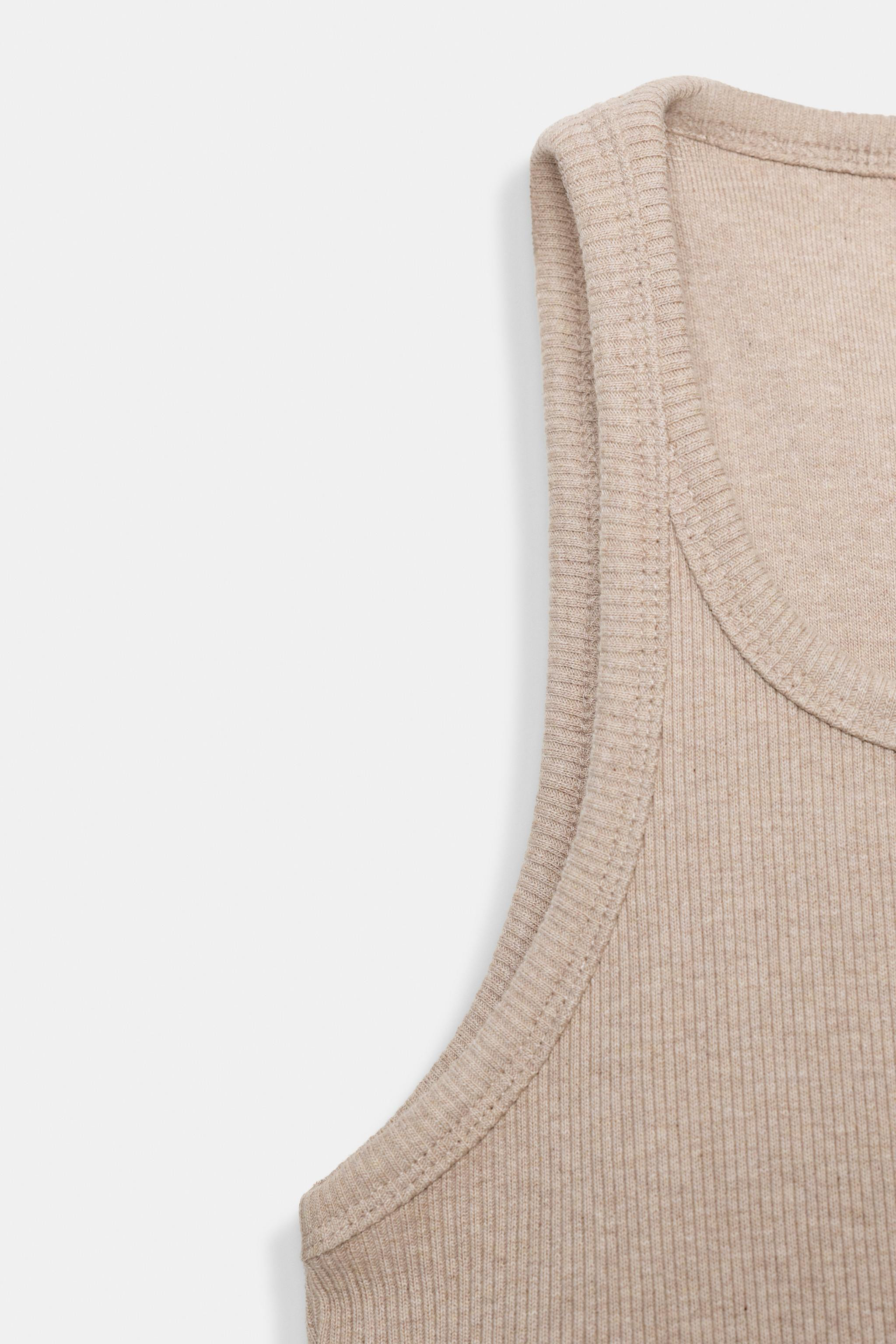 RIBBED STRAPPY TOP | Zara UK