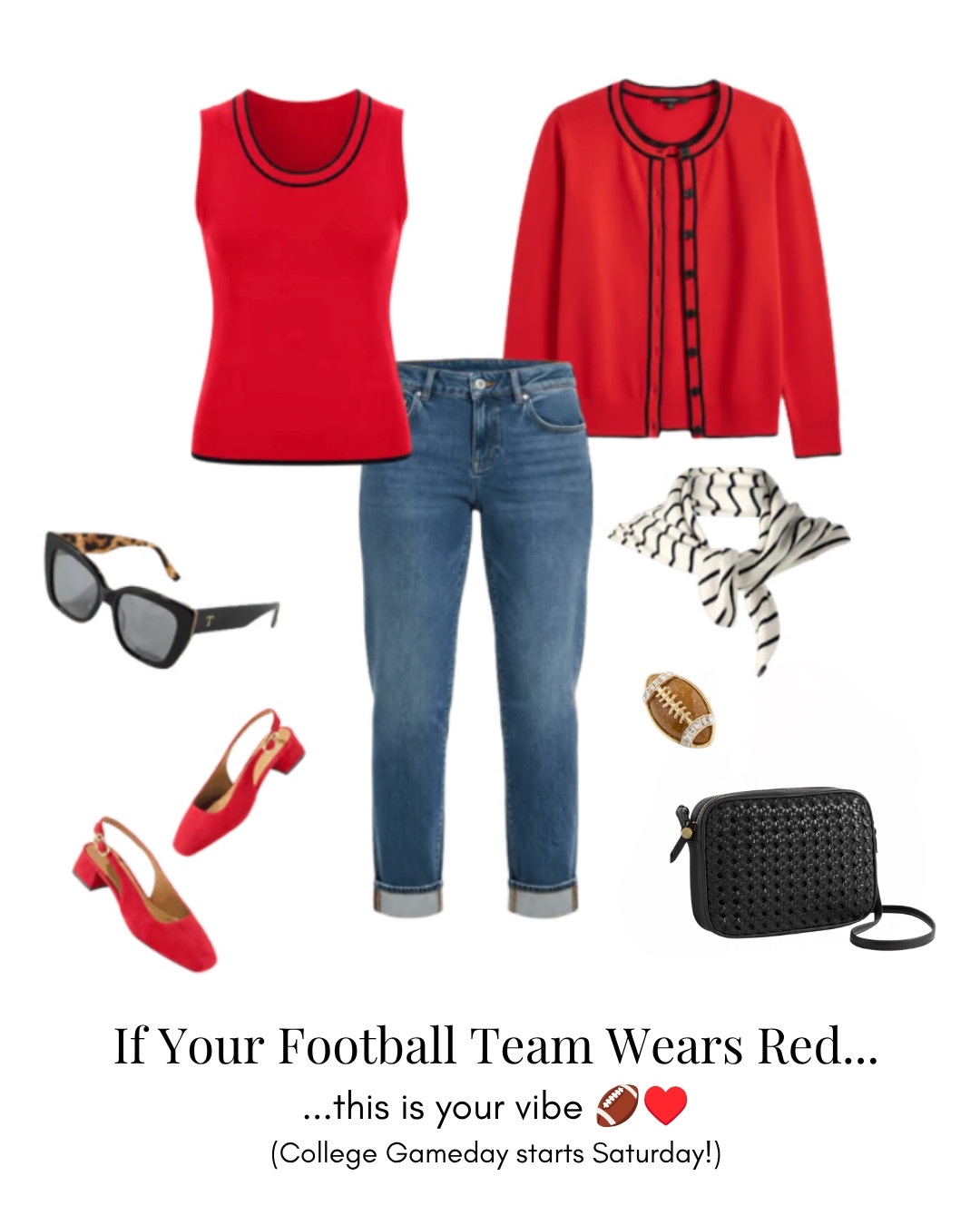 If your football team wears red, THIS is your vibe! 🏈♥️ 

 #LTKSeasonal #LTKOver40 #LTKPetite