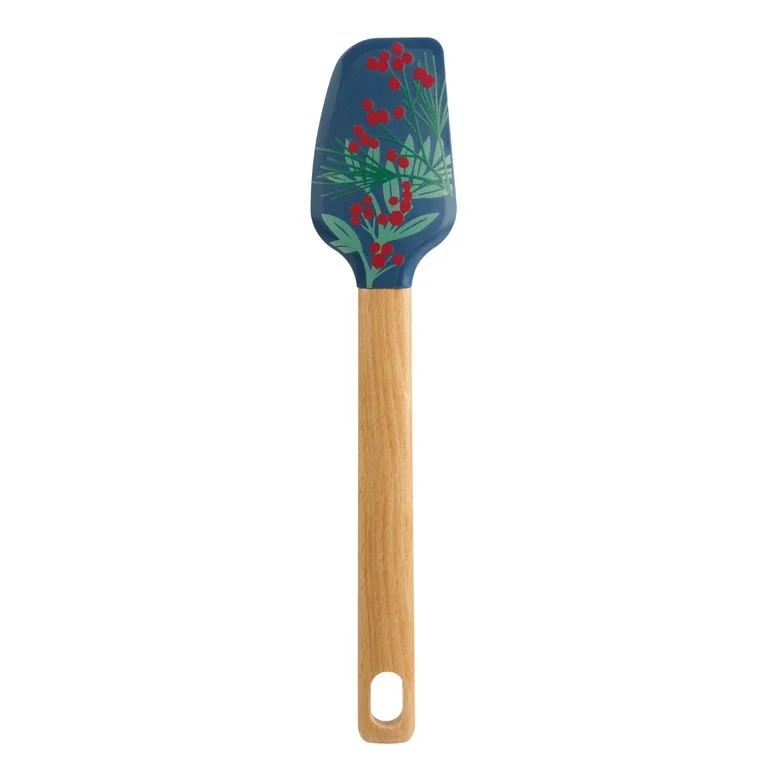Holiday Time Silicone and Beechwood Spatula, Holy Design, Navy | Walmart (US)