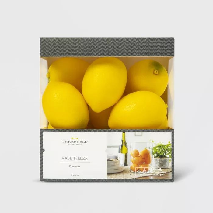 11pc Unscented Lemon Vase Filler Yellow - Threshold™ | Target