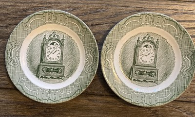 Curiosity Shop PLATES 6.25 in VTG OLD Dish Clock Theme Design Lot of 2  | eBay | eBay US