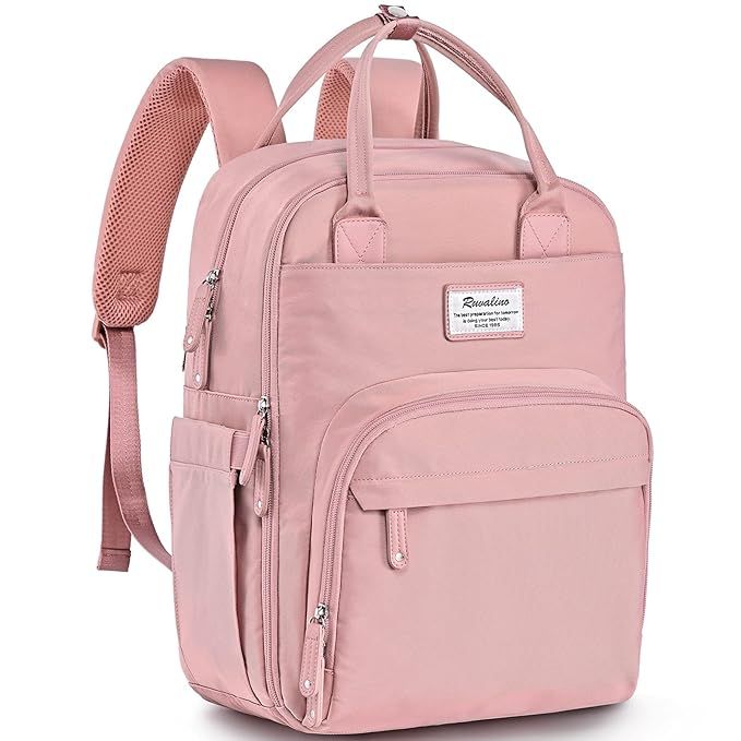 RUVALINO Diaper Bag Backpack, Multifunction Travel Back Pack for Girls, Maternity Baby Changing B... | Amazon (US)