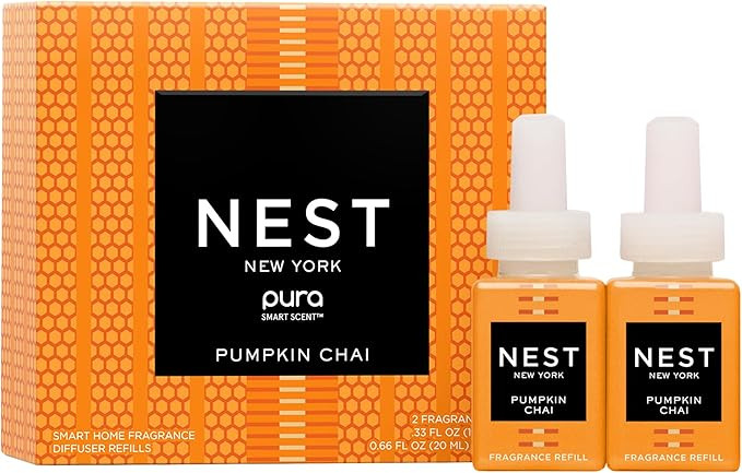 NEST New York Smart Home Fragrance Diffuser Refill Smart Vials, Pumpkin Chai - Set of 2 - Designe... | Amazon (US)