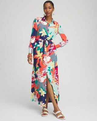 Floral Maxi Shirt Dress | Chico's