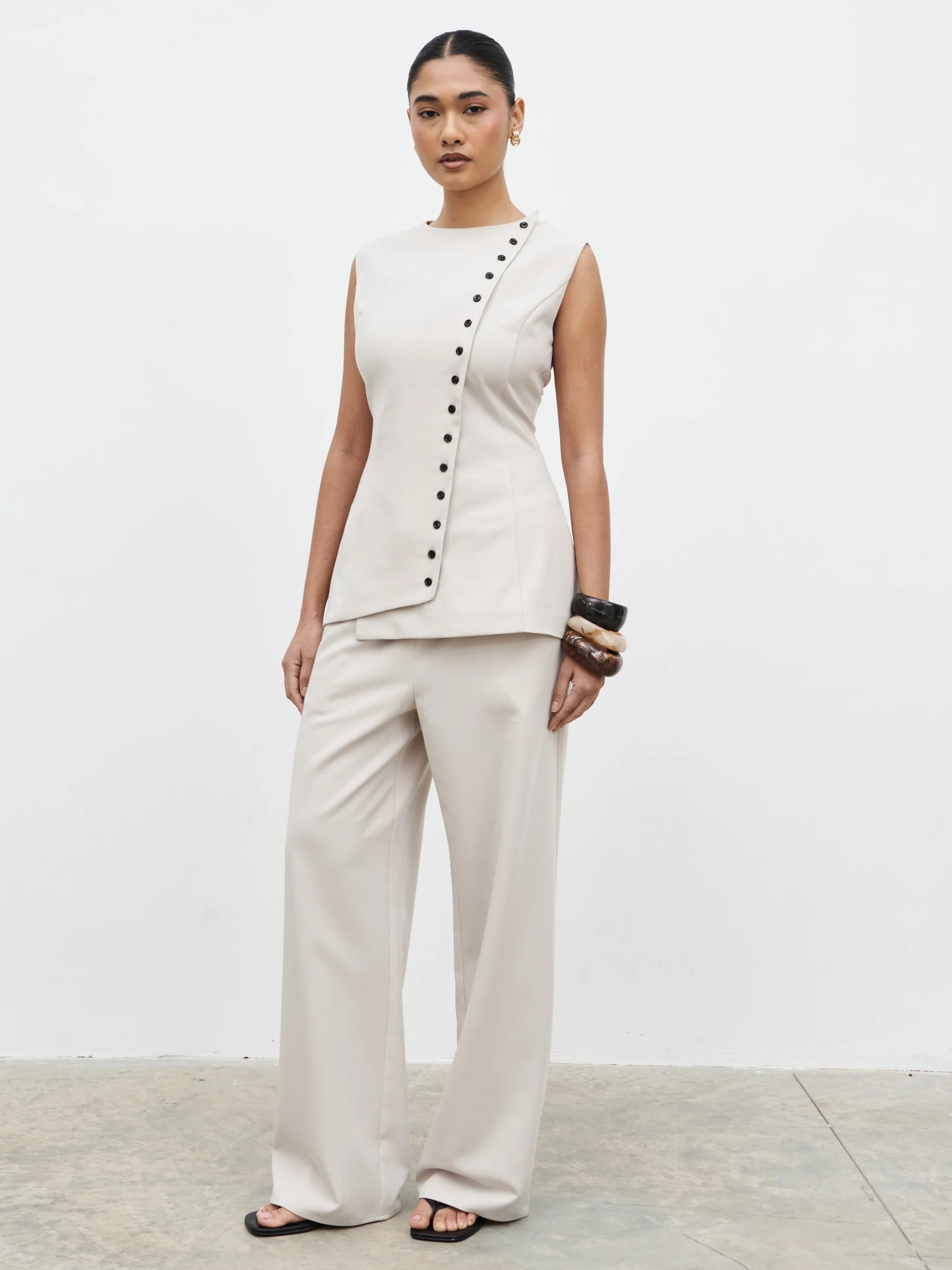 Brylee Tailored Drawstring Trousers | Pretty Lavish (UK)
