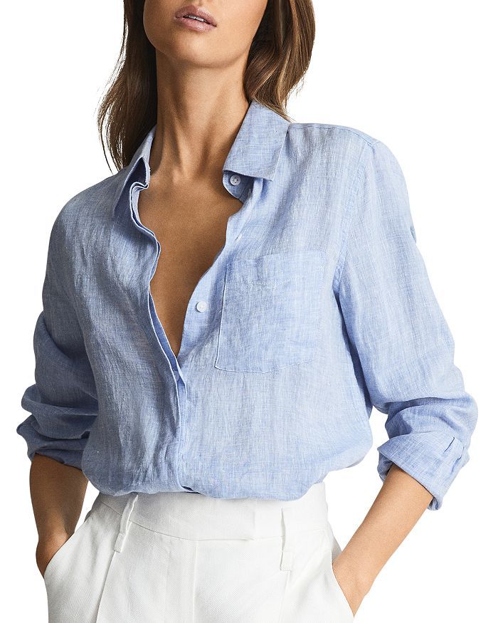 REISS Campbell Linen Shirt Back to Results -  Women - Bloomingdale's | Bloomingdale's (US)