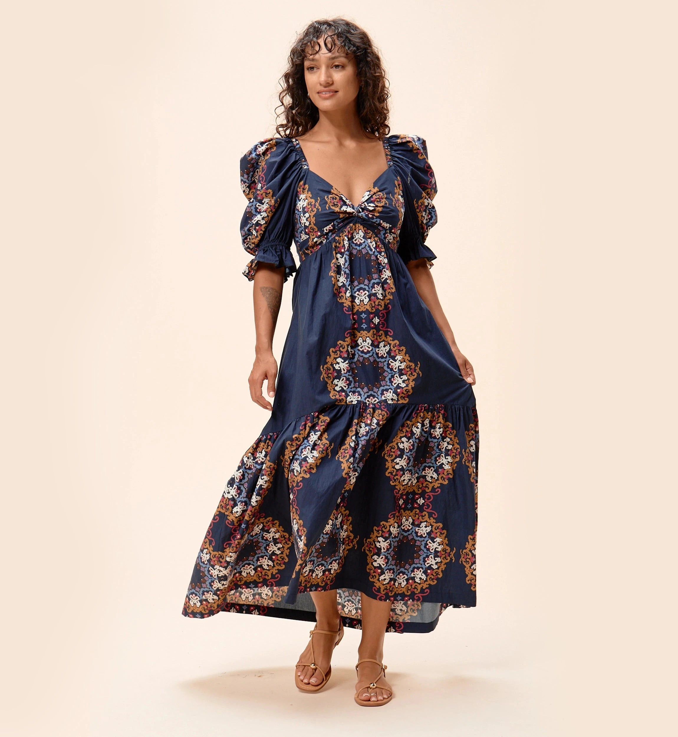 Jewel Ankle Dress | Venezia Blue | Cleobella