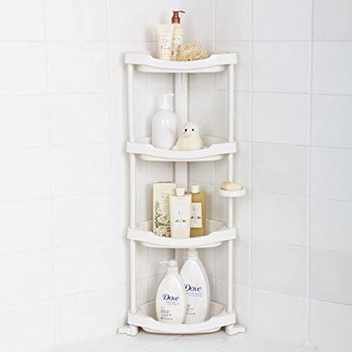 Tenby Living Corner Shower Caddy - 4 Shelf Shower Organizer Caddie with Movab. | Amazon (US)