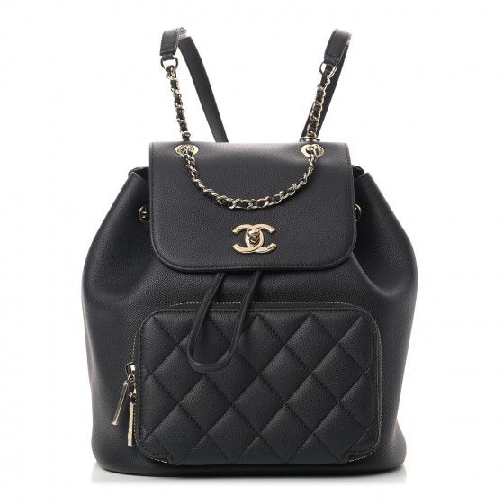 CHANEL Caviar Quilted Business Affinity Backpack Black | FASHIONPHILE | Fashionphile