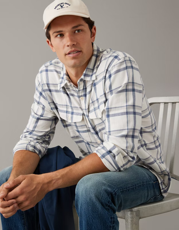 AE Super Soft Flannel Shirt | American Eagle Outfitters (US & CA)
