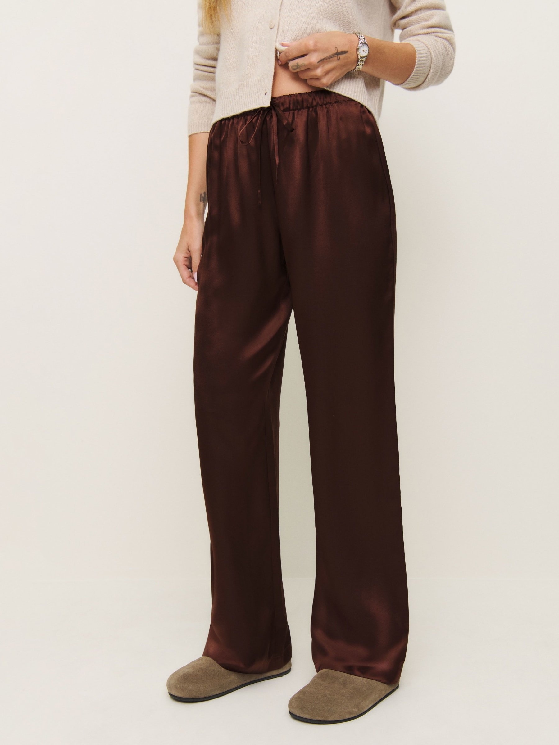Olina Silk Pant | Reformation (Global)