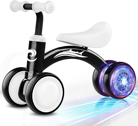 Colorful Lighting Baby Balance Bike for 1 Year Old Boy Birthday Gifts, 10-36 Month Toddler, No Pe... | Amazon (US)