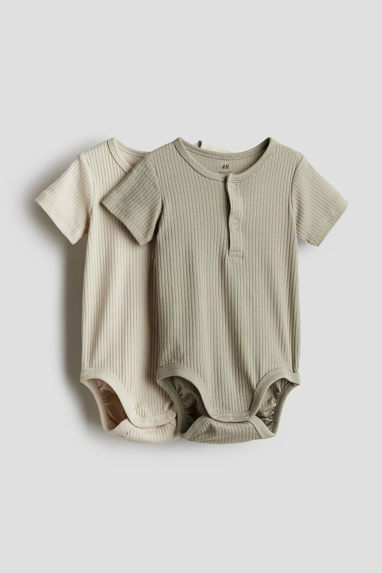 2-pack Henley Bodysuits | H&M (US + CA)