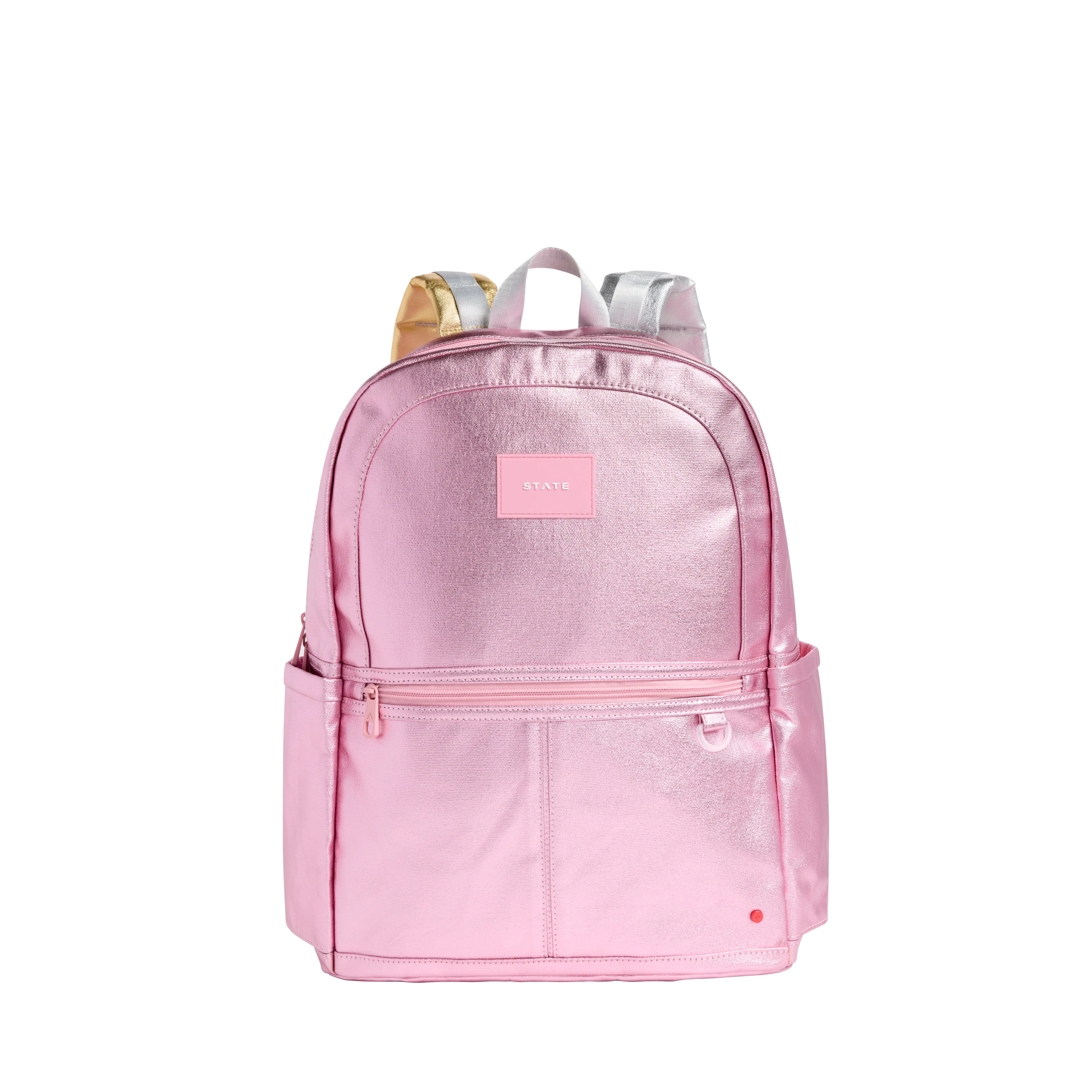 STATE Bags | Kane Kids Large Backpack Metallic Pink/Silver | Back to School | Travel Backpack | STATE Bags