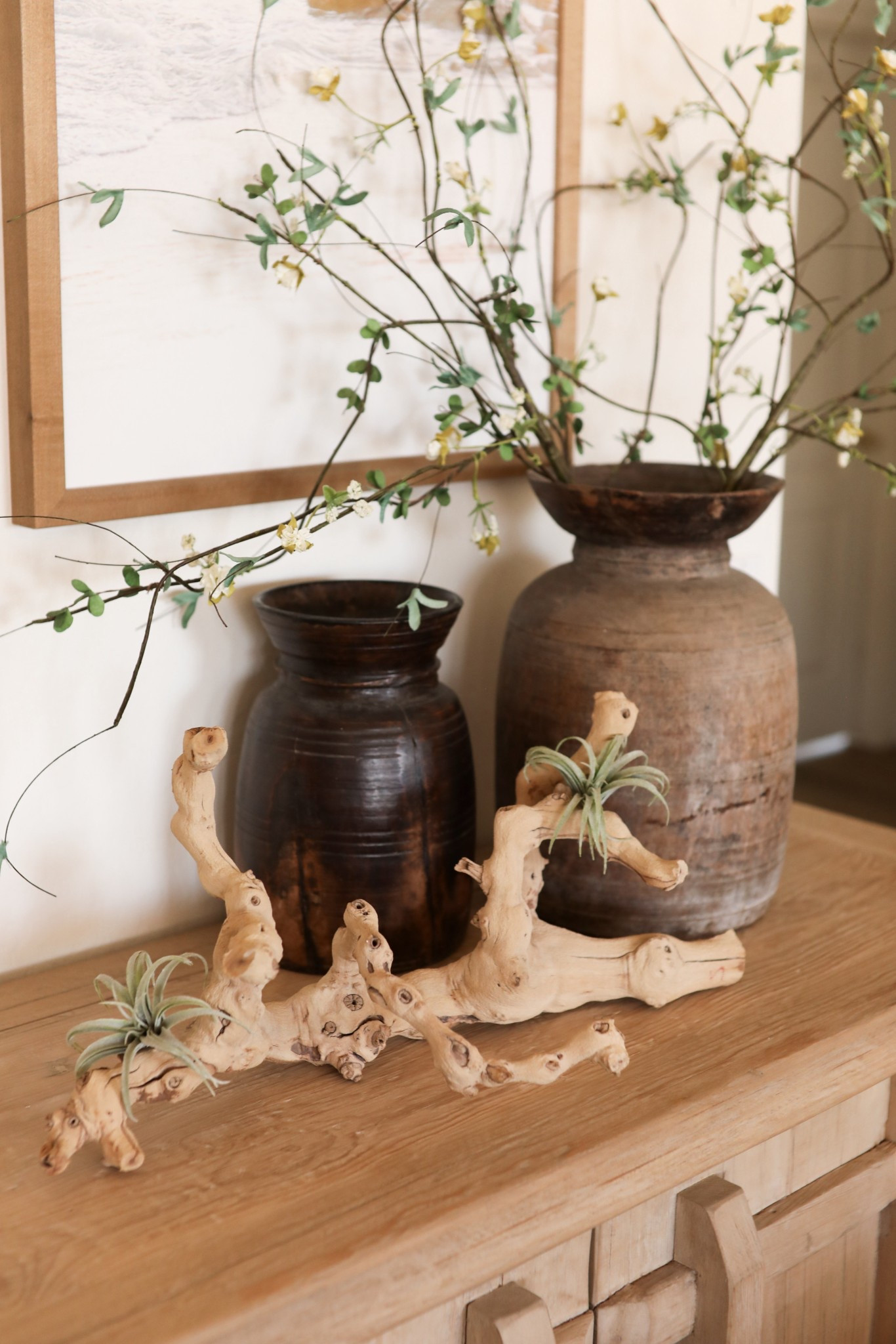 Earthy, organic, and elevated console table styling 🥰 These are all pieces that I found at thrift/antique stores but I linked similar products to achieve the same look! #ltkhome #homedecor #decor #rustichome #modernrustic #rusticdecor #earthydecor #consolestyling

#LTKHome #LTKStyleTip
