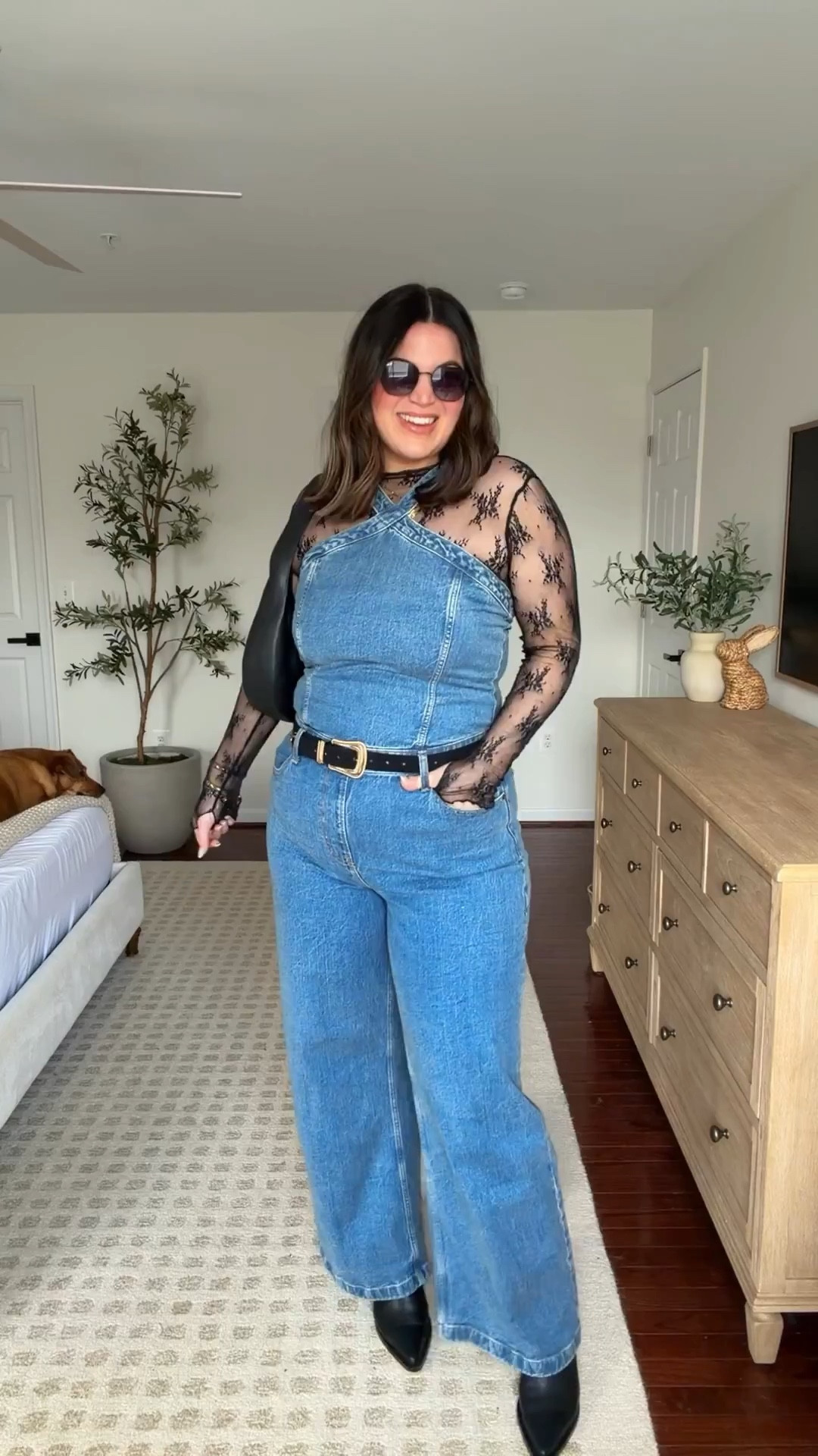 Midsize spring outfit idea for a country concert or music festival 🤠 Wearing my favorite strapless bandeau from @Truekind their spring sale is happening
now with up to 60% off, and you can use my code KELLYTK20 for an extra 20% off!

Sizes : 
Bandeau + panties - xl 
Lace top - xl 
Jumpsuit - large tall @abercrombie 
Boots - 10 wide calf 



#LTKFestival #LTKMidsize #LTKSeasonal