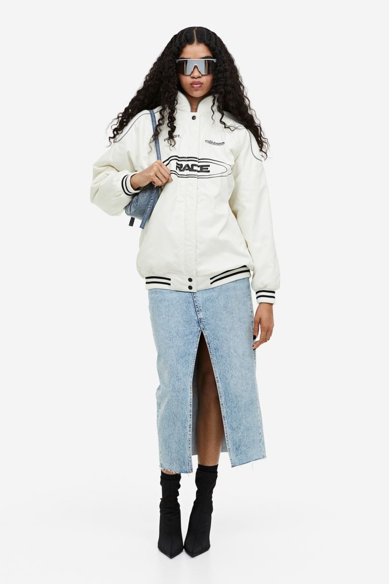 Printed Racer Jacket | H&M (US + CA)