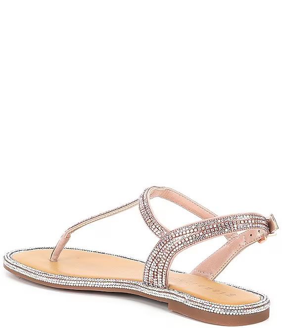 Gianni Bini Avellia Jewel Embellished T-Strap Family Matching Thong Sandals | Dillard's | Dillard's
